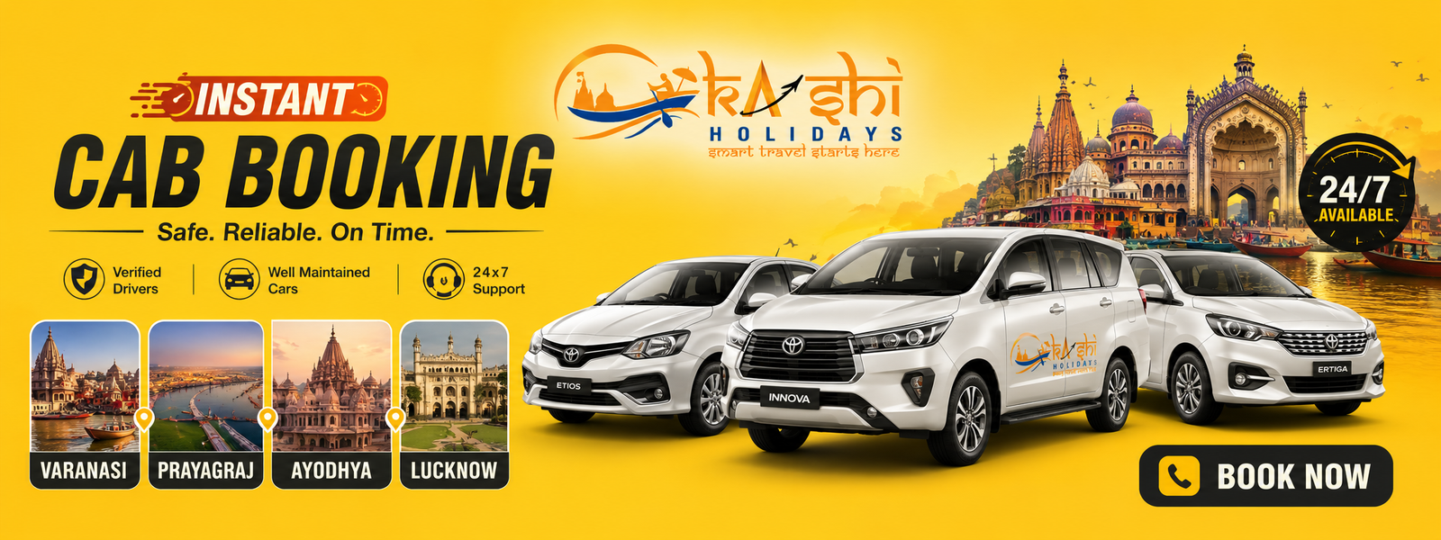 Kashi Holidays — Varanasi, Ayodhya & Prayagraj yatra packages and cab services
